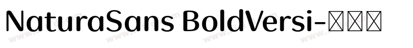 NaturaSans BoldVersi字体转换